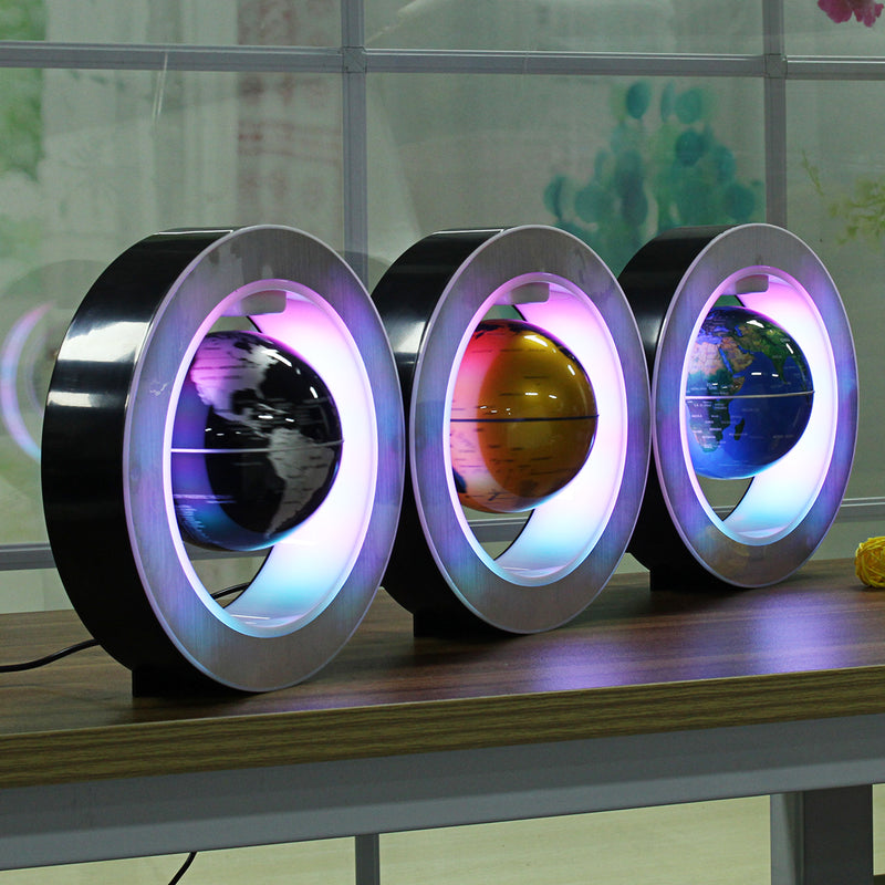 4 Inch Magnetic Levitation Floating Globe LED Light Self-Rotating World Map Gift Home Decoration