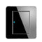 LED Wall Touch Light Switch Glass Panel 1/2 Gang Switch Panel Power Wall Control