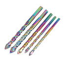 5Pcs/Set Multi-purpose Triangular Ceramic Tile Drill Bit Glass Drill Tool for Glass Wood Tiles Marble