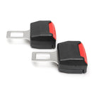 Pair Car Seat Belt Alarm Stopper Buckle Insert Clips Extender Accident Eliminator