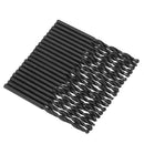 Drillpro 100pcs 1/2/3/4/5mm Twist Drill Bits Set HSS Straight Shank Black Coated Woodworking Drill Bits