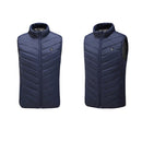Electric Vest Heated Jacket 9 Heating Area USB Thermal Warm Winter Body Warmer
