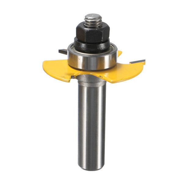 2pcs 1/2 And 1/4 Inch Shank Adjustable Rabbet Router Bit Set For Woodworking