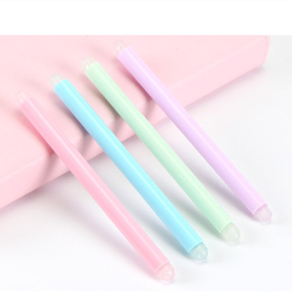 11cm Double Cartridge Erasable Pen School Office Writing Eraser Rubber Pen Remove Ink In The Paper