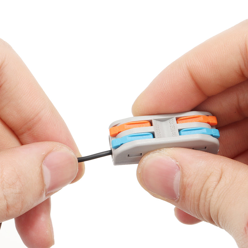 20Pcs PCT-2 2Pin Colorful Docking Connector Electrical Connectors Wire Terminal Block Universal Electrical Cable Wire Connector