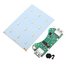 Bakeey 5000mAh Dual USB Solar Energy Camping Flashlight Battery Case Power Bank Box