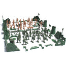 54 Scene / 37 Scene 60 Soldiers Military Model WW2 Scene Army Model Brick Tank Figure Collection DIY Toys