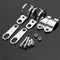 4pcs Chrome Motorcycle Front Rear Turn Signal Holder Fork Clamps Shock Bracket Cafe Racer