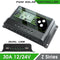 PWM Solar Controller 30A 12V 24V Auto PV Solar Charge Controller Dual 5V USB Battery Regulator