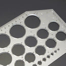Clear Plastic Template Ruler Circle Shapes Drawing Drafting Template Stencil Hand Tools