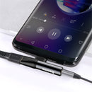 Baseus 2 in 1 Metal Type-c to Type-c Charging 3.5mm Audio Jack Adapter Converter for Xiaomi Huawei