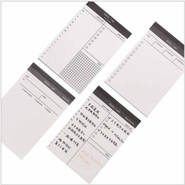 Simple Business Day Plan This Scratch Pad Can Tear Notebook Office Desk Schedule Memo Stationery 10 Pcs