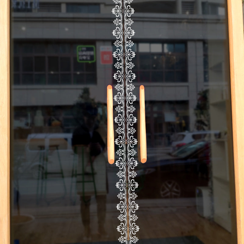 Miico XL5011 Window Lace Sticker Mirror Sticker Modern Glass Sticker Store Decoration Sticker Wall Sticker