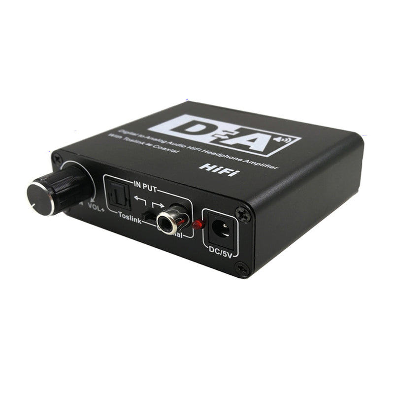 Digital to Analog HIFI Audio Converter Digital Fiber Coaxial Support US/ EU Plug
