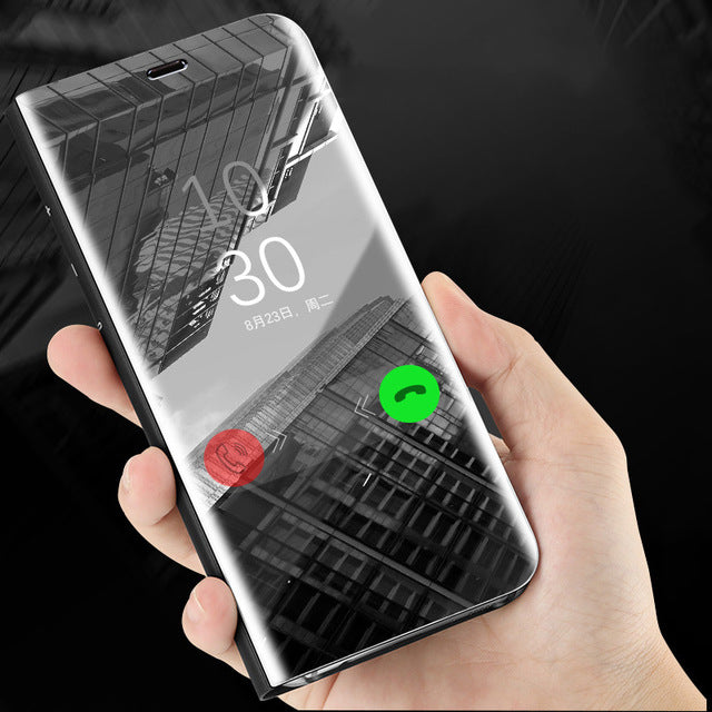Bakeey Flip Smart Sleep Mirror Window View Bracket Protective Case For Xiaomi Mi MIX 2