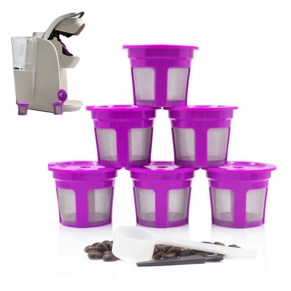 Keurig MINI PLUS 6 Reusable Refillable K-Cup Coffee Filter Cup Coffee Capsule for Keurig Coffee Makers