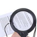 2X/6X Hanging Magnifying Glass Light Desktop LED Lamp Giant Reading Magnifier