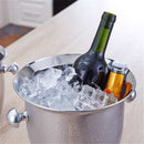 Stainless Steel Ice Bucket Cham pagne Drinks W ine Bottle Cooler Party Bar Tools
