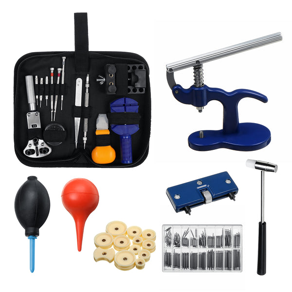 506Pcs Watch Repair Tool Kit Back Case Pin Link Spring Strap Remover Opener Tool Set