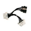 Foxwell OBD2 DIY Cable 16Pin Male Port to Dual Female Car ECU Connector Adapter Automotive Tools