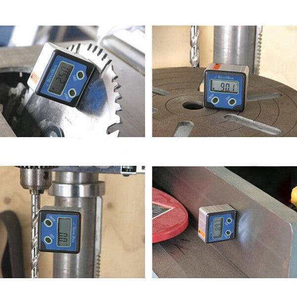BB-180 360 Degree Digital Mini Bevel Box Angle Gauge Meter Protractor Magnets Base  Inclinator Level Tool