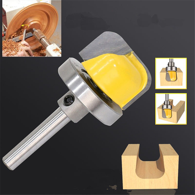 1/4 Inch Shank Top Bearing Flush Router Bit Milling Cutter Round Bottom Woodworking Tool