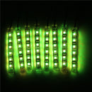 8X Multicolor 5050 LED Remote Light Strip For Kawasaki Honda BMW Halley Audi