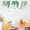 Miico FX82019 2 PCS Botanic Leaves Wall Sticker Decorative Sticker Removable Sticker DIY Sticker