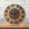 Emoyo ECY016 Wooden Craft Roman Digital Wall Clock For Home Office Decorations