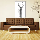 Miico Hand Painted Oil Paintings Simple Style Deer Family B Wall Art For Home Decoration Painting