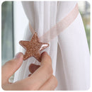 Shining Star Shaped Magnet Ribbon Curtain Tie Concise Style Curtain Buckle