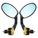Pair Left Right Universal Handlebar Rearview Side Mirrors Motorcycle Scooter