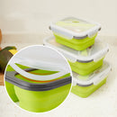 Naturehike NH18G001-J 350/600ml Lunch Box Silicone Foldable Food Container Camping BBQ Picnic