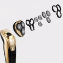 3 in 1 Electric Bald Shaver Waterproof Cordless Rechargable Wet&Dry Nose Hair Trimmer Razor