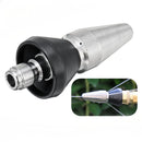 1/4 Inch 1 Front 3 Rear Pressure Washer Drain Sewer Cleaning Jetter Pipe Dredge Nozzle