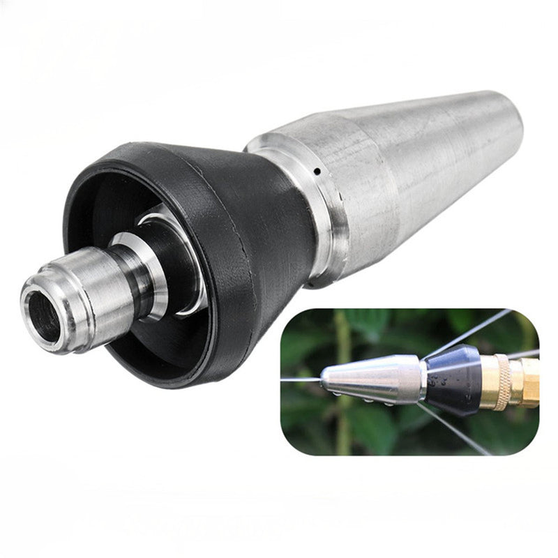1/4 Inch 1 Front 3 Rear Pressure Washer Drain Sewer Cleaning Jetter Pipe Dredge Nozzle