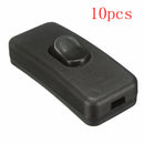 10pcs 250V 2A Light Switch Universal In Line Rocker Switch ON / OFF Rocker Switch