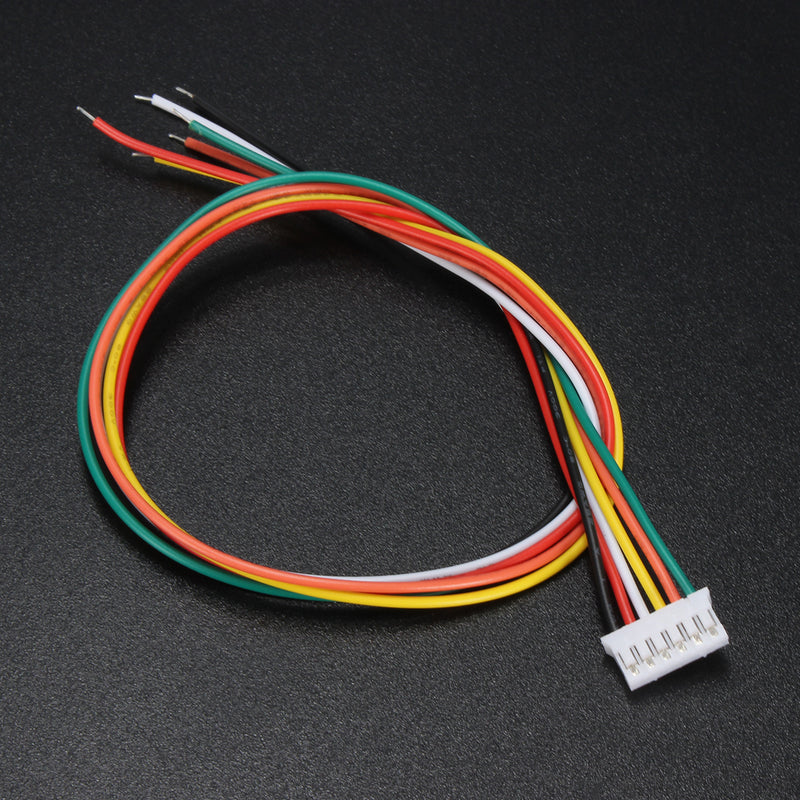 Excellway 10Pcs Mini Micro JST 2.0 PH 6Pin Connector Plug With 30cm Wires Cables