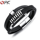 Punk Personality Bracelet Men's Retro Leather Bracelet