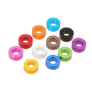 Suleve M3AN3 10Pcs M3 Thickening Flat Grommet Gasket Washer Spacer Multi-color Aluminum alloy