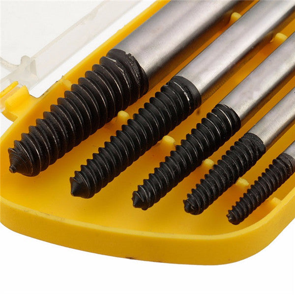 5pcs 1/8-3/4 Inch Damaged Nut Screw Extractor Set Bolt Stud Remover Tool Kit
