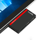 Rocketek SUR-U3 USB 3.0 to 2-Port USB 3.0 TF SD Card Reader Hub with Micro USB Power Port for Surface Pro