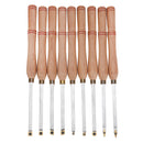 Drillpro Wood Turning Tool Wood Handle with Titanium Coated Wood Carbide Insert Cutter Square Shank Woodworking Tool