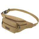 Mens Canvas Waist Fanny Pack Military Travel Hiking Belt Bag Functional Waist Bag