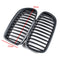 Pair Carbon Fiber ABS Front Kidney Grille For BMW F18 F10 F11 5 Series 2010-2016