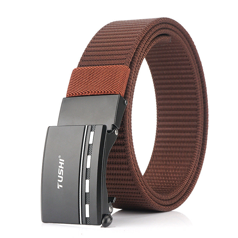 TUSHI 125cm x 3.4cm Nylon Zinc Alloy Buckle Tactical Belt Casual Belts Waist Belts