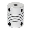 2pcs 5mm x 8mm Aluminum Flexible Shaft Coupling OD19mm x L25mm CNC Stepper Motor Coupler Connector