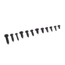 Suleve MXCP2 195Pcs Mini Phillips Screw Micro Electronic Black Round Head Self Tapping Screw Kit