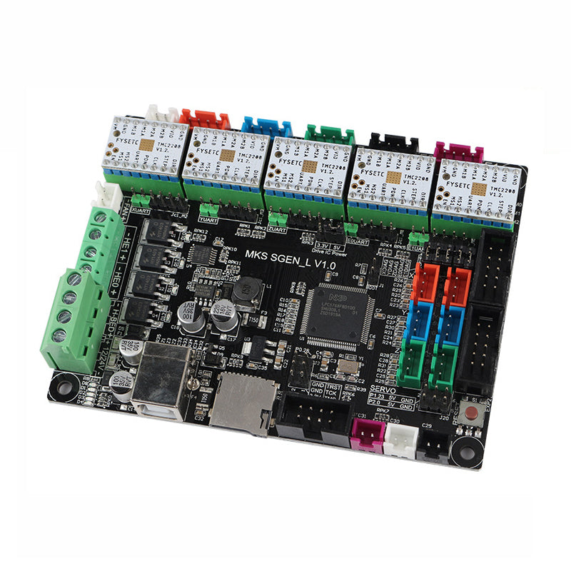 5 *TMC2208 Stepper Motor Driver +MKS SGen-L 32-Bit ARM Cortex-M3 Open Source 3D Printer Mainboard