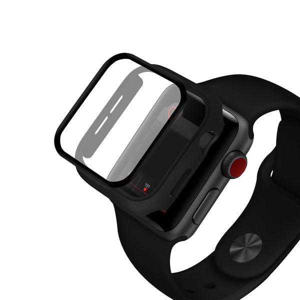 Enkay Full Body PC Watch Cover + Tempered Glass Watch Screen Protector For Apple Watch Series 5 44mm/Apple Watch Series 4 44mm